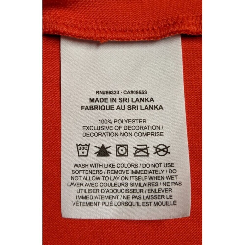 NWOT Women's NIKE Orange Backless Sleeveless 1/4 Zip Ribbed Neck Top SM - Picture 11 of 11